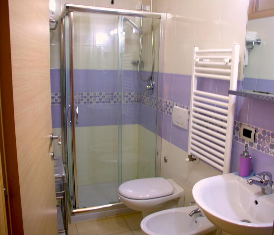 Koupelna v ubytování b&b il villino