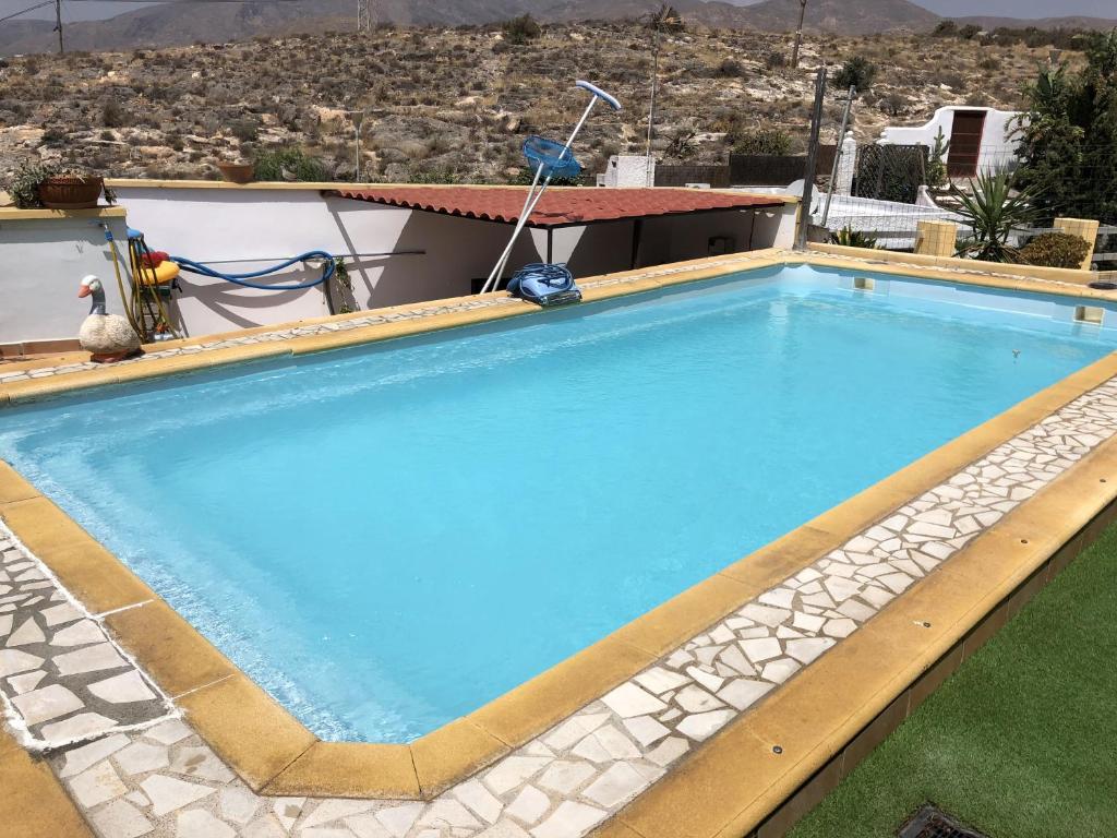 a large swimming pool on top of a building at Vista al Mar Ylenia in Almería