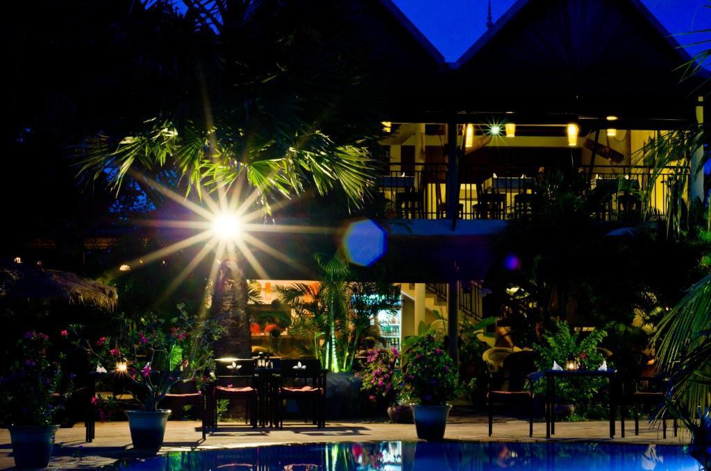 Zahrada ubytování Battambang Resort