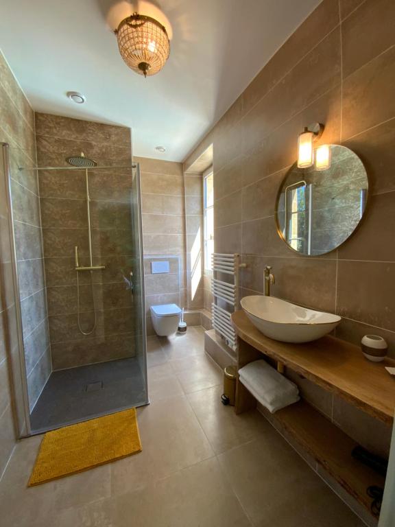 Château d'Argentonesse - Chambre Lit Queen-Size Avec Vue Sur Piscine