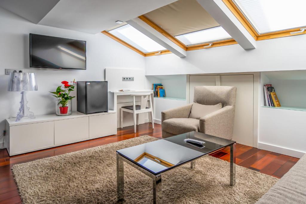 TV a/nebo společenská místnost v ubytování Hotel Apolonia Soria
