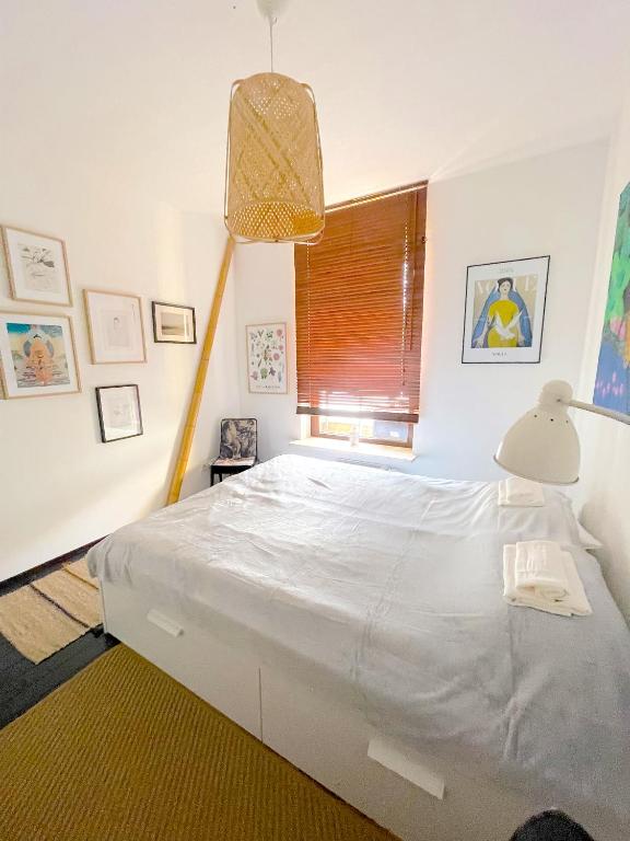 Posteľ alebo postele v izbe v ubytovaní Przestronny apartament w centrum Poznania - Stare miasto