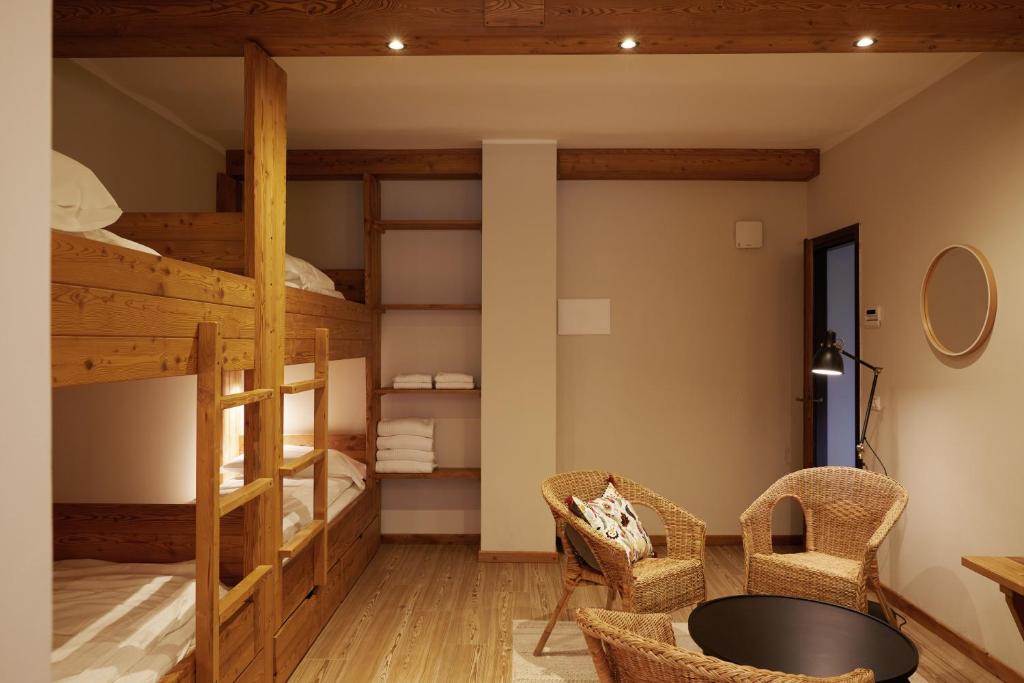 Postel nebo postele na pokoji v ubytování Hotel Monterosa