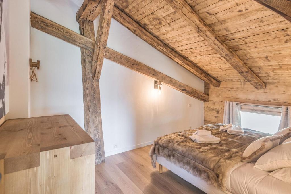 Posteľ alebo postele v izbe v ubytovaní Appartement La Pause de l'Ours - Welkeys