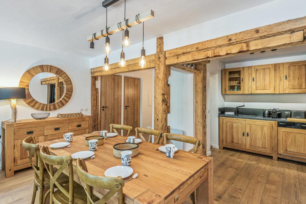 Kuchyňa alebo kuchynka v ubytovaní Appartement Vue Montagnarde - Welkeys