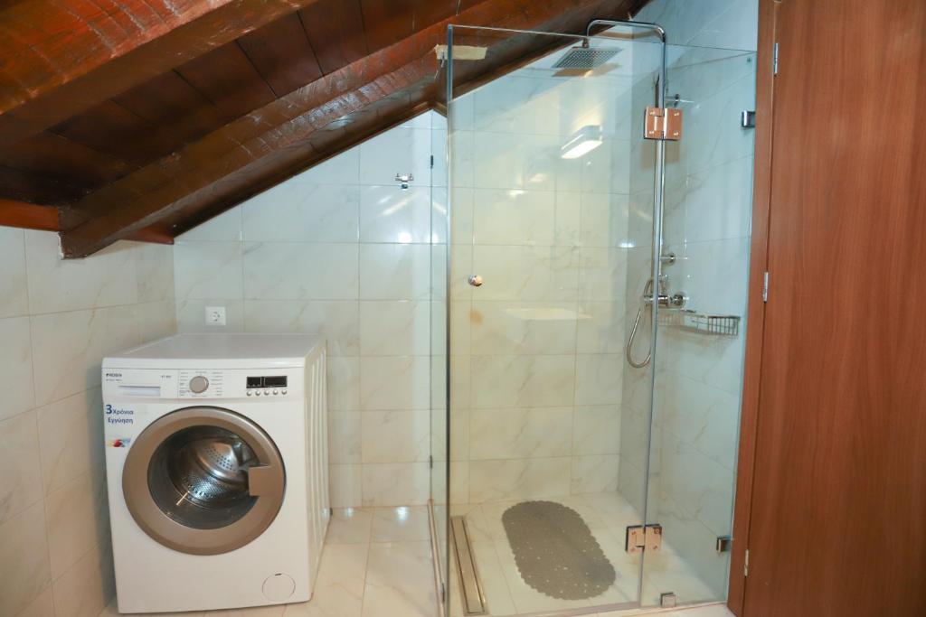 Koupelna v ubytování Eleni's Guesthouse