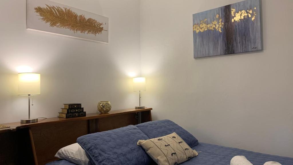 Postel nebo postele na pokoji v ubytování F&M Guesthouse