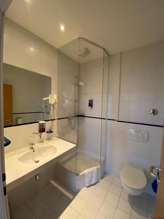 Koupelna v ubytování Kolbeck Rooms