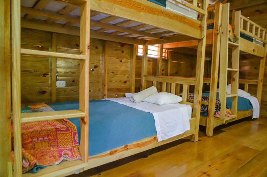 Postel nebo postele na pokoji v ubytování EL GALLO ECOLODGE