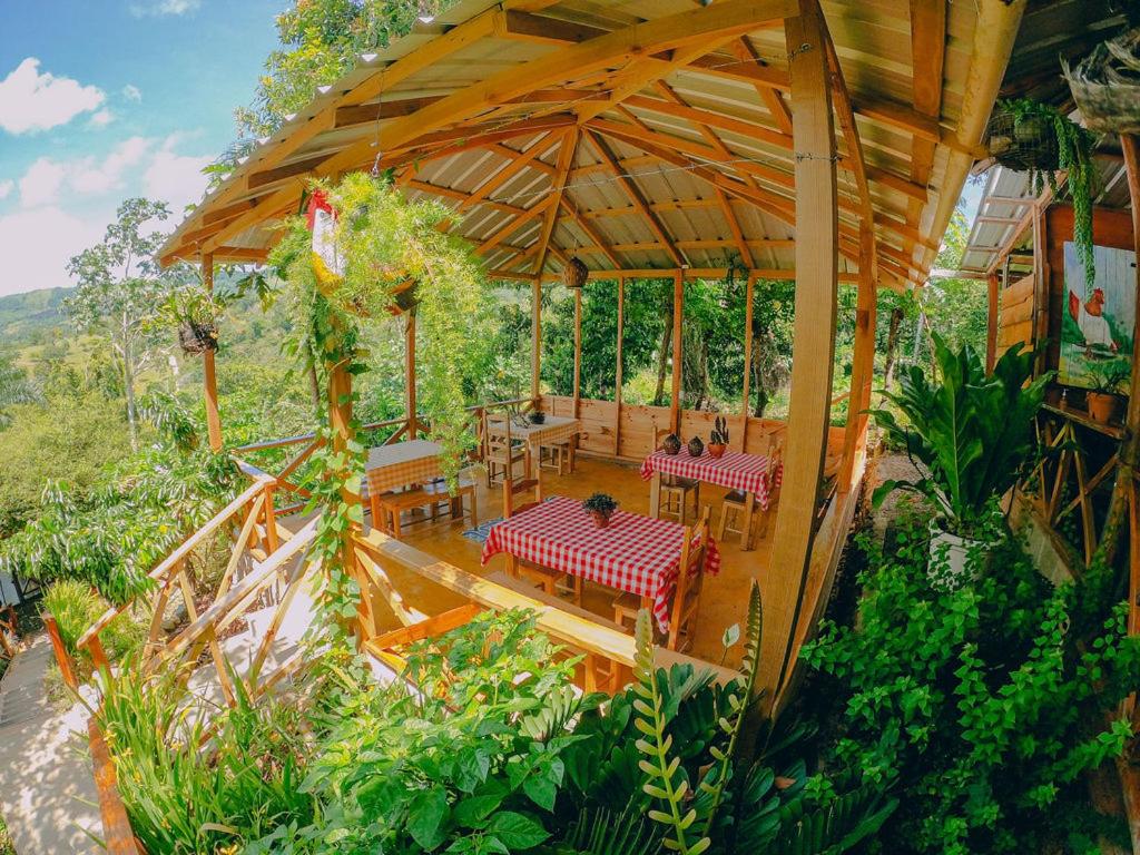 Zahrada ubytování EL GALLO ECOLODGE