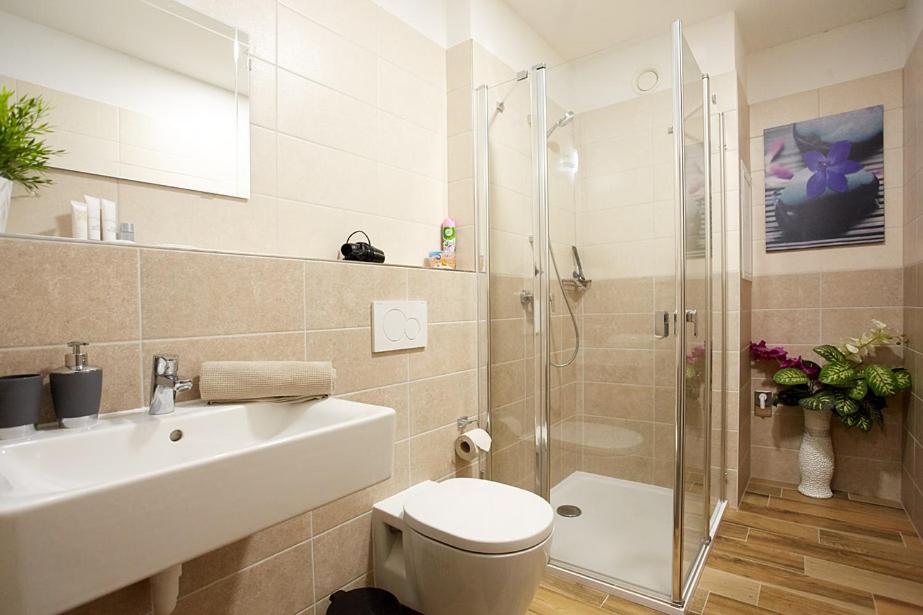 Koupelna v ubytování Apartment Rezidence - Javor & Wellness