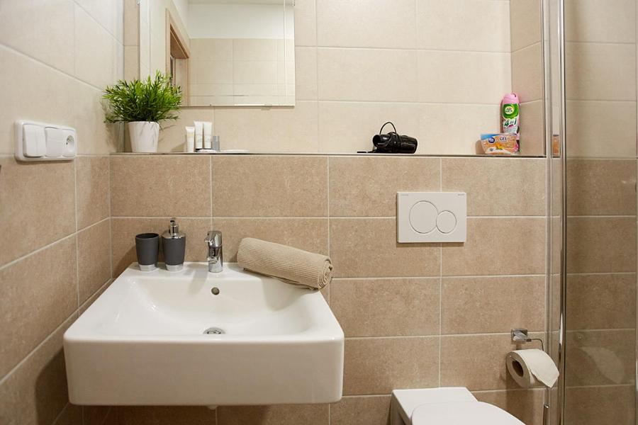 Koupelna v ubytování Apartment Rezidence - Javor & Wellness