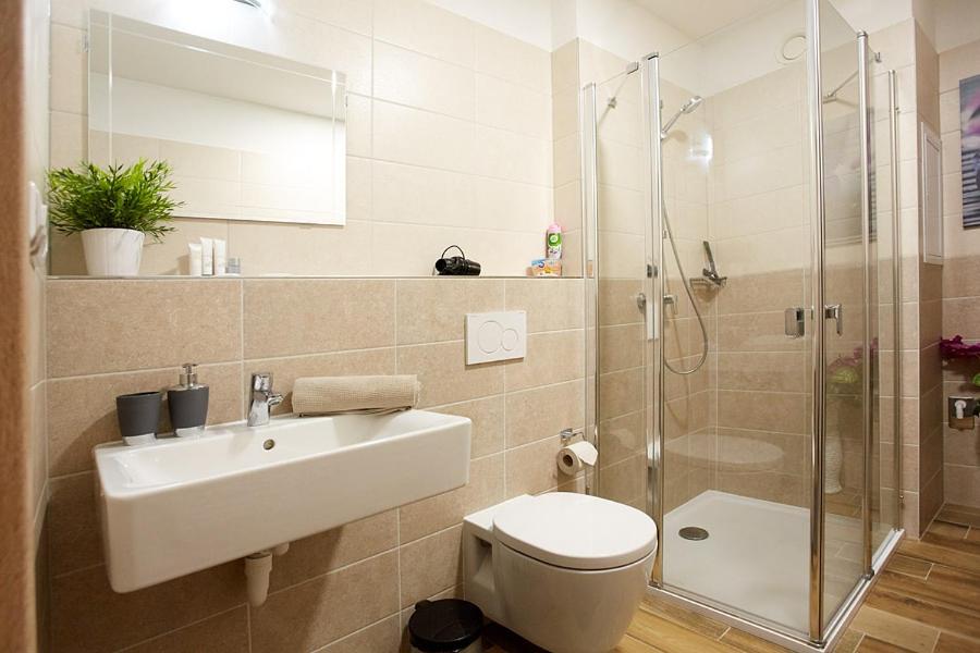 Koupelna v ubytování Apartment Rezidence - Javor & Wellness