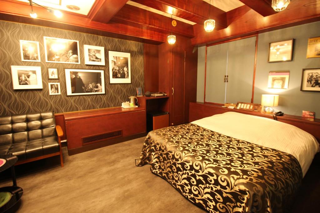 Postel nebo postele na pokoji v ubytování Hotel OLDSWING Adult Only