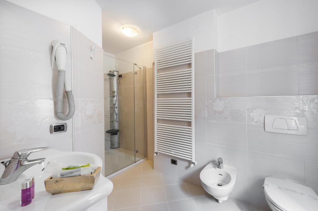 Koupelna v ubytování Hotel Trettenero