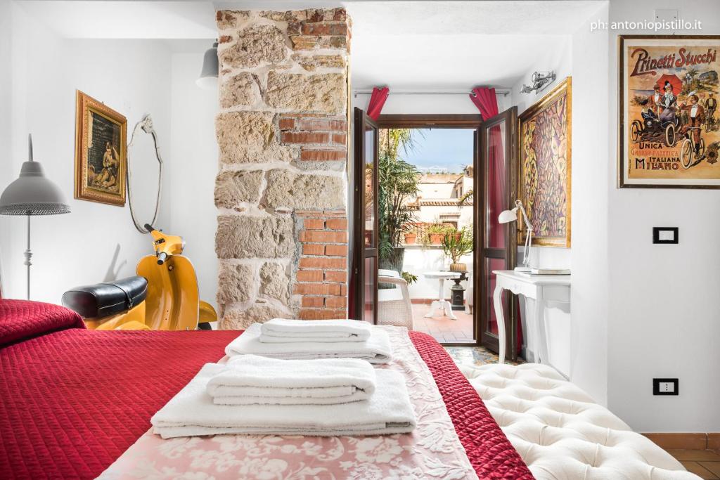 Postel nebo postele na pokoji v ubytování Porta di Castro Boutique Hotel & Pool