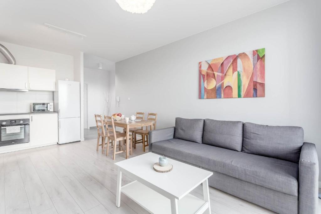 Kuchyň nebo kuchyňský kout v ubytování Chill Apartments Ursus