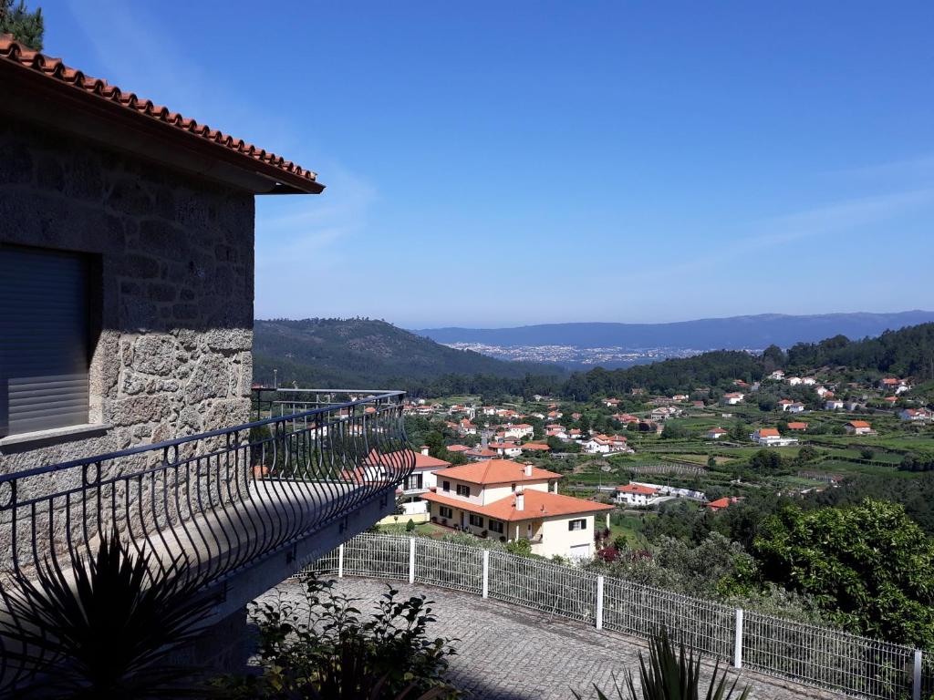 a view of a town from a building at Portela susa in Portela Susã