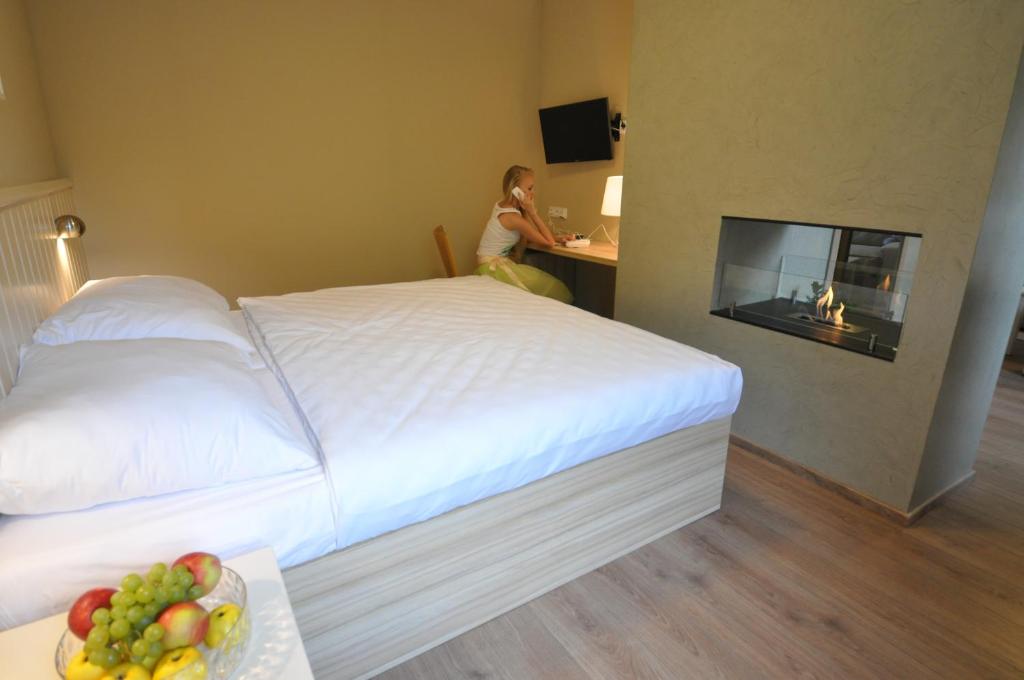 TV a/nebo společenská místnost v ubytování Wellness Hotel Bozeňov