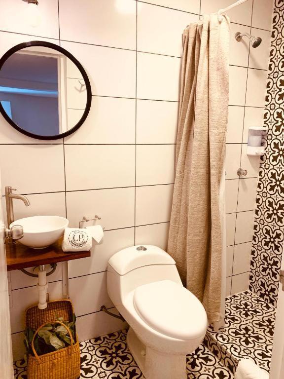 Koupelna v ubytování Casa Porta