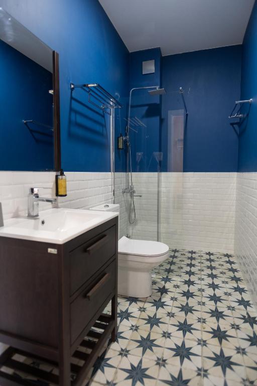 Koupelna v ubytování Buxus Hotel Shekvetili