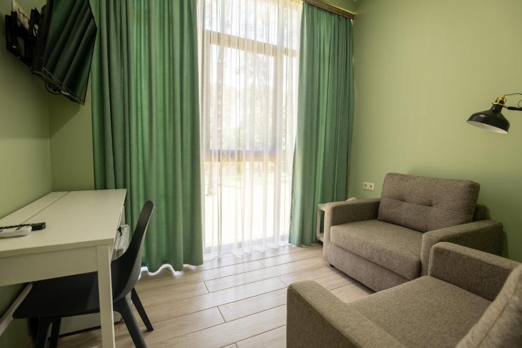 Posezení v ubytování Buxus Hotel Shekvetili