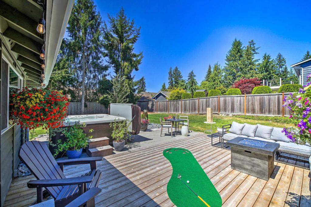 Vacation Home PetFriendly Washington Gem with Yard and Hot Tub