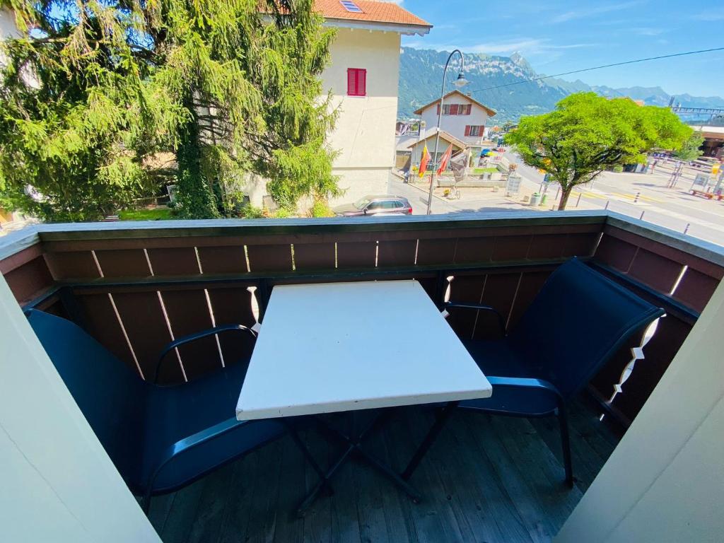 Balkón nebo terasa v ubytování HOTEL CHRISTINA