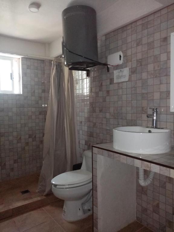 Koupelna v ubytování Hotel Cipreses