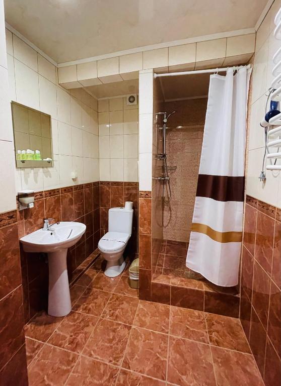 Koupelna v ubytování Guest House Lileya