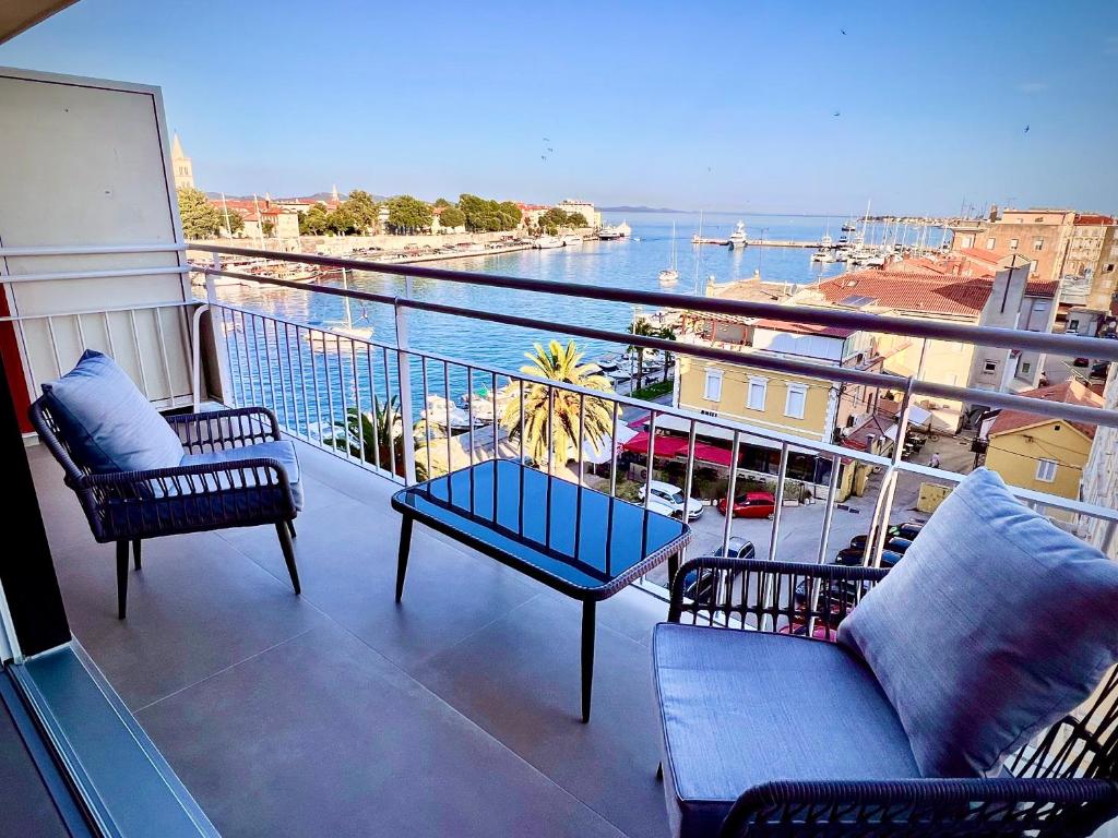 Balkón nebo terasa v ubytování ZADAR Panorama Sea View Apartments