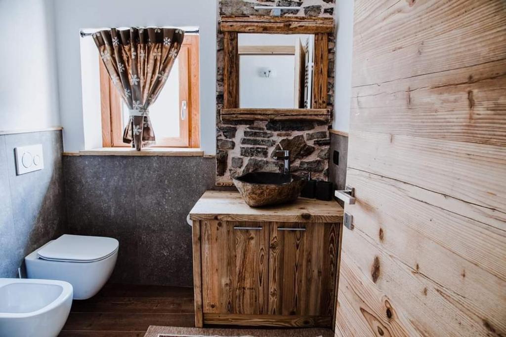 Koupelna v ubytování Atelier della Montagna