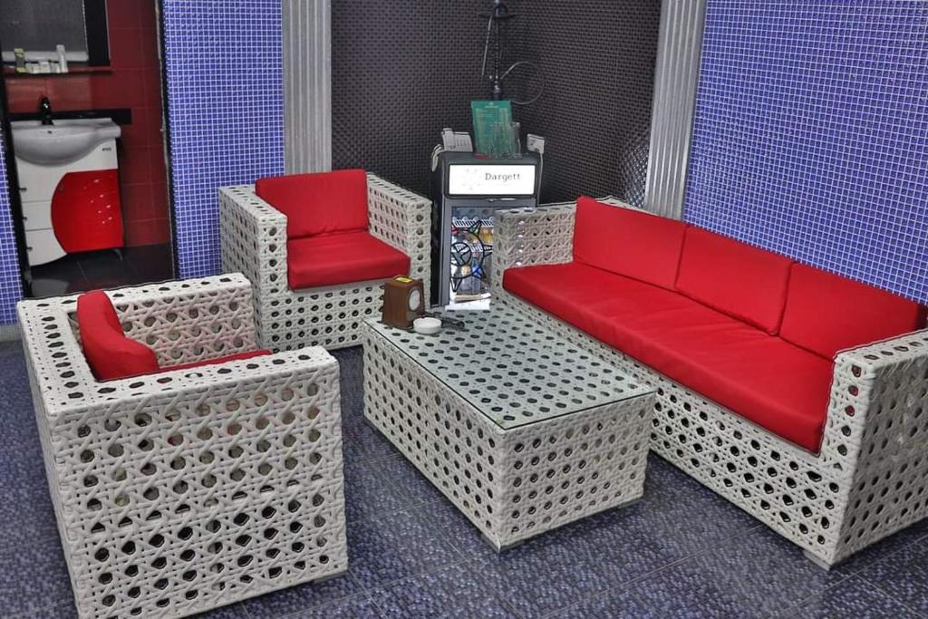 Posezení v ubytování Hotel Roma & Tours