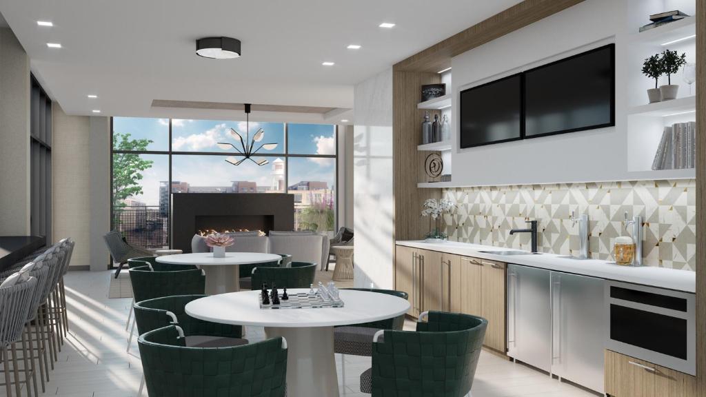 Kuchyň nebo kuchyňský kout v ubytování Global Luxury Suites at Capitol Hill