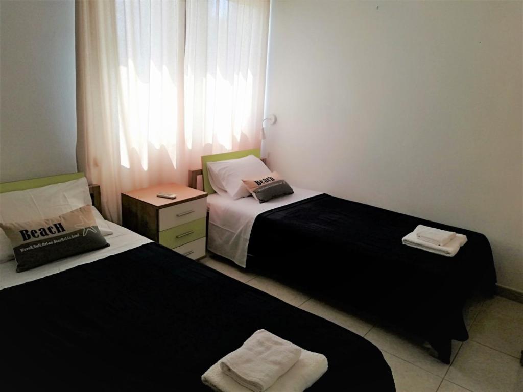 Postel nebo postele na pokoji v ubytování Yiasemi Ground floor Holiday Appartment