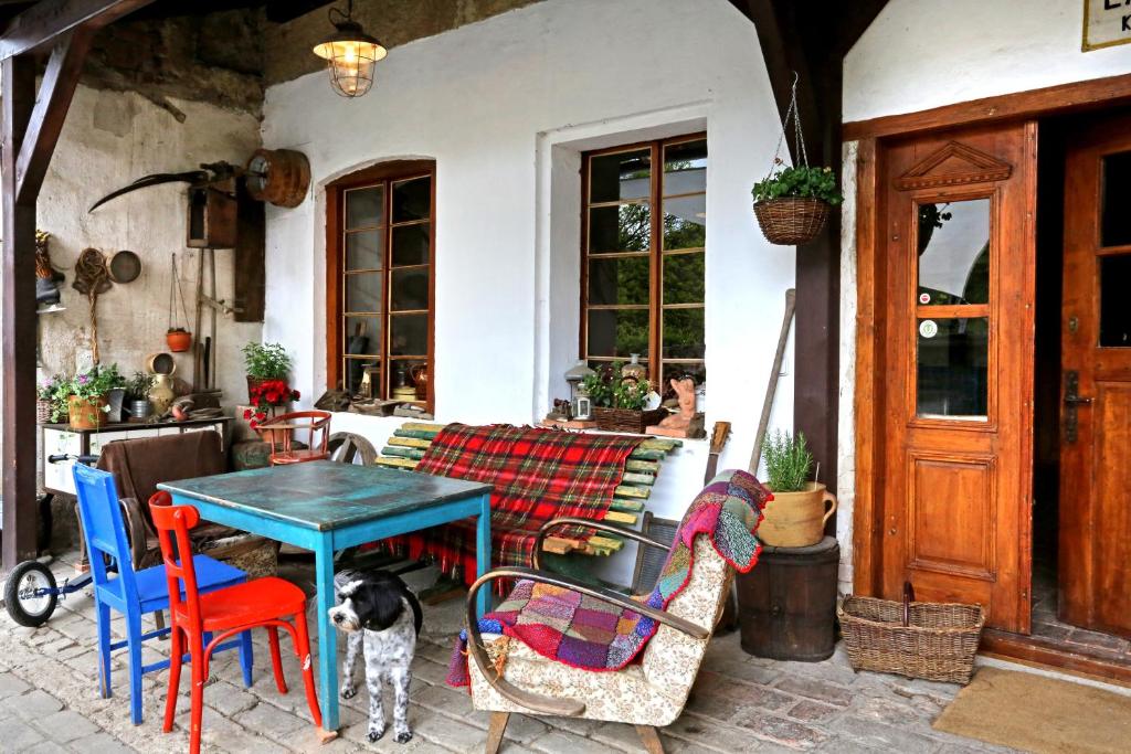 Patio nebo venkovní prostory v ubytování Penzion U Lasíků