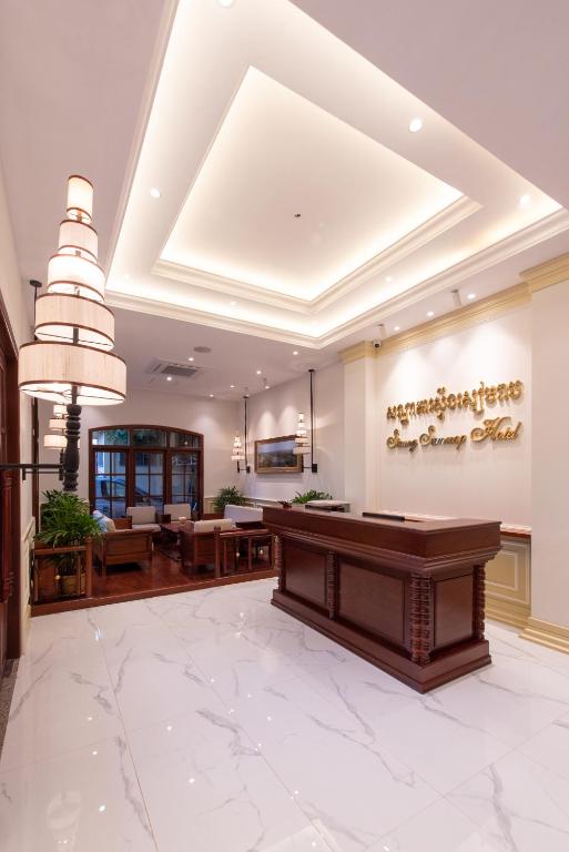 Vstupní hala nebo recepce v ubytování Steung Siemreap Hotel