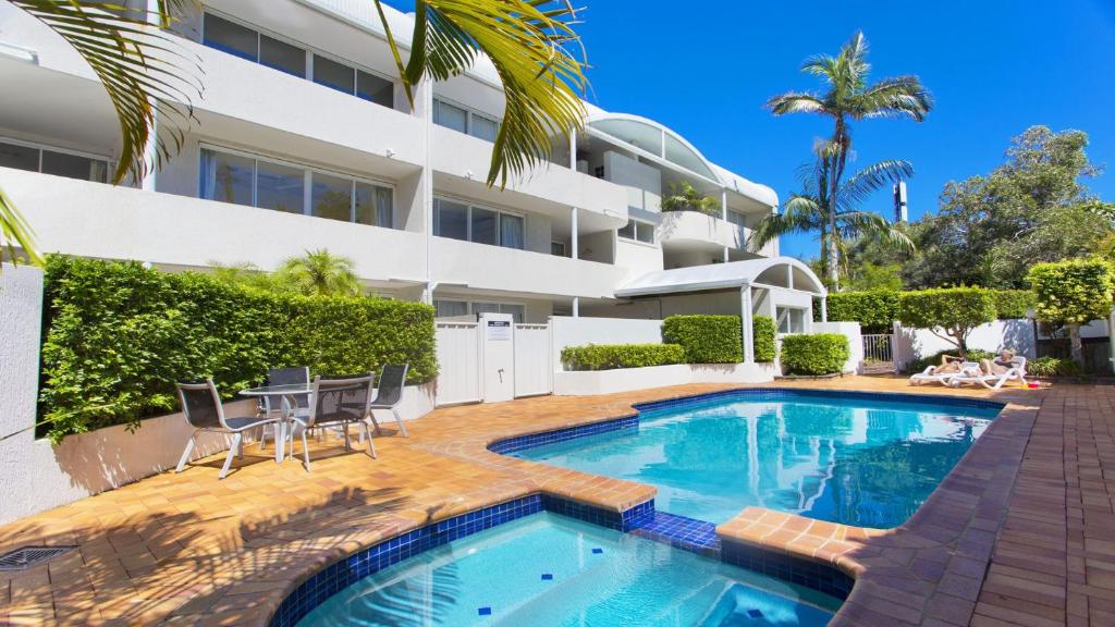 an image of a house with a swimming pool at Unit 4 Cote DAzur 6 Douglas Street Sunshine Beach in Sunshine Beach