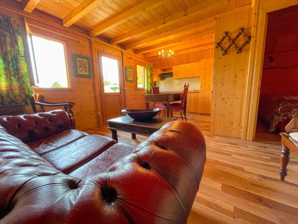 A seating area at Agri Camp Dolomiti