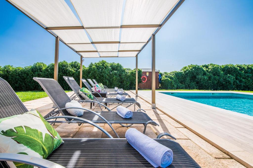 Bazén v ubytování Ideal Property Mallorca - Villa del Nord nebo v jeho okolí