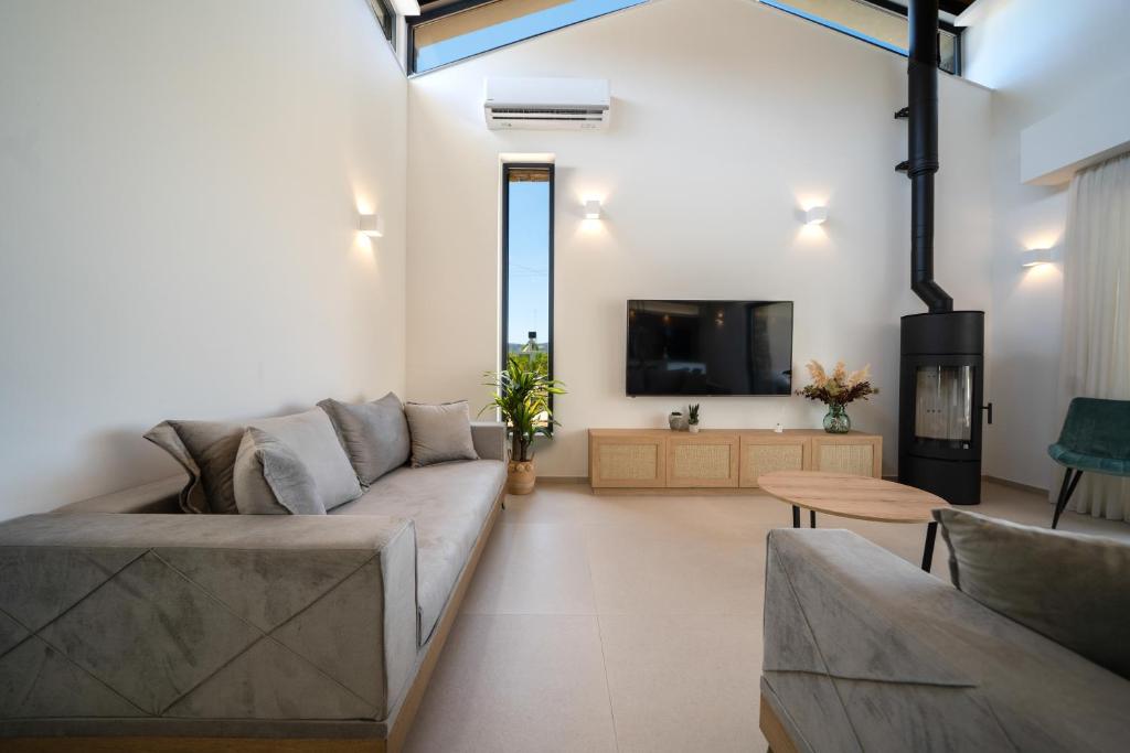 Telewizja i/lub zestaw kina domowego w obiekcie Villa Olira