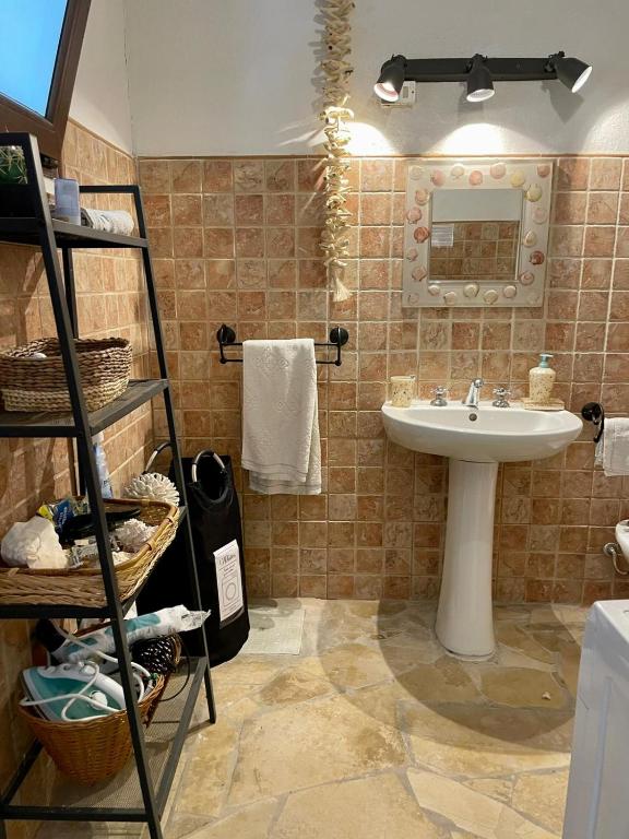 Kúpeľňa v ubytovaní Villa Chiara a Torre delle Stelle
