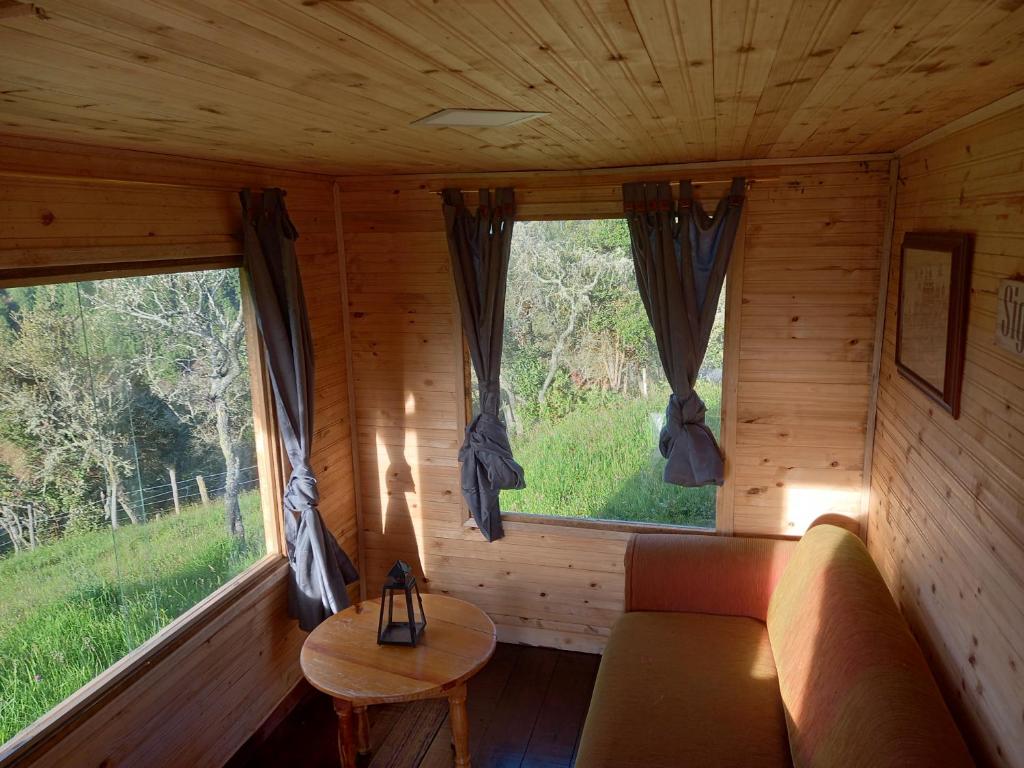 Posezení v ubytování casita en la montaña, cabañas paraíso