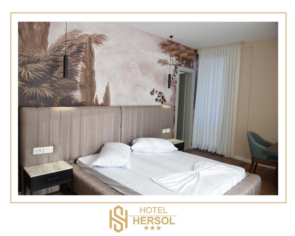 Postel nebo postele na pokoji v ubytování HOTEL HERSOL
