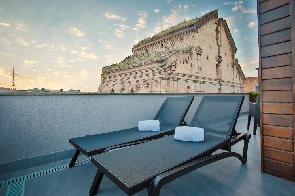 Balkón nebo terasa v ubytování Hotel Tuta