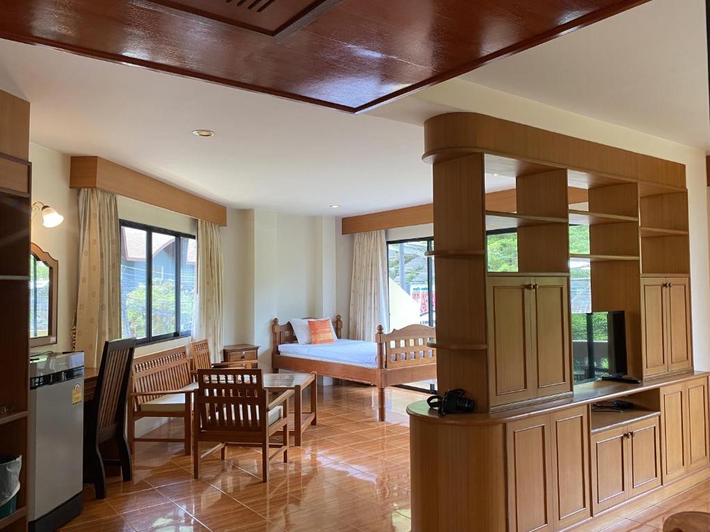 Kuchyň nebo kuchyňský kout v ubytování Kata View Guest House