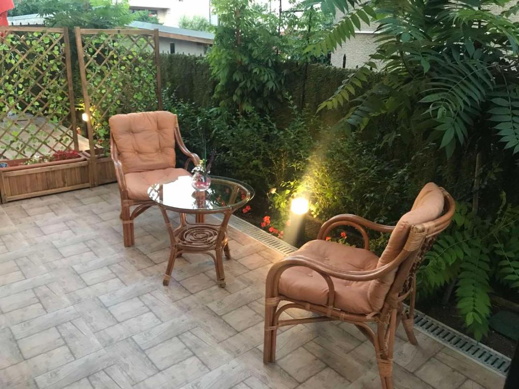 A garden outside Sunrise City A1, Sarafovo