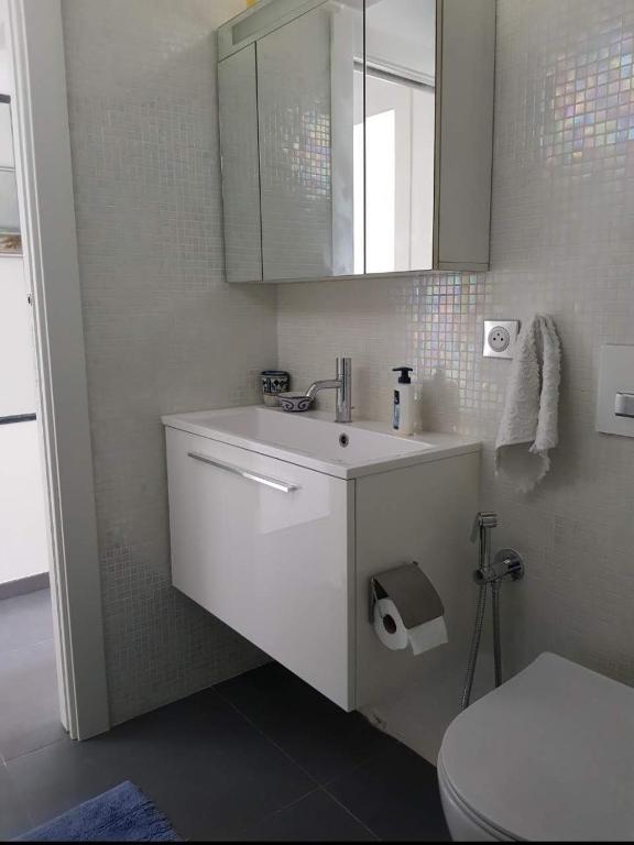 Kúpeľňa v ubytovaní Bel appartement 3 chambres vue port de Golf Juan