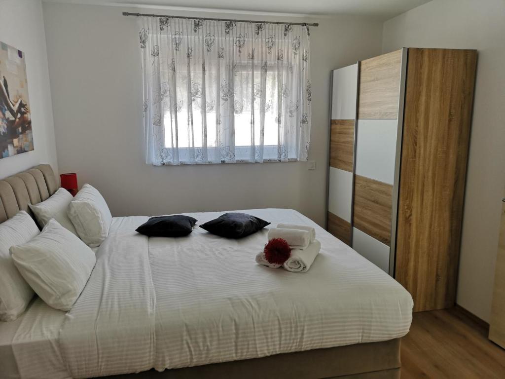 Posteľ alebo postele v izbe v ubytovaní La Villa du Soleil