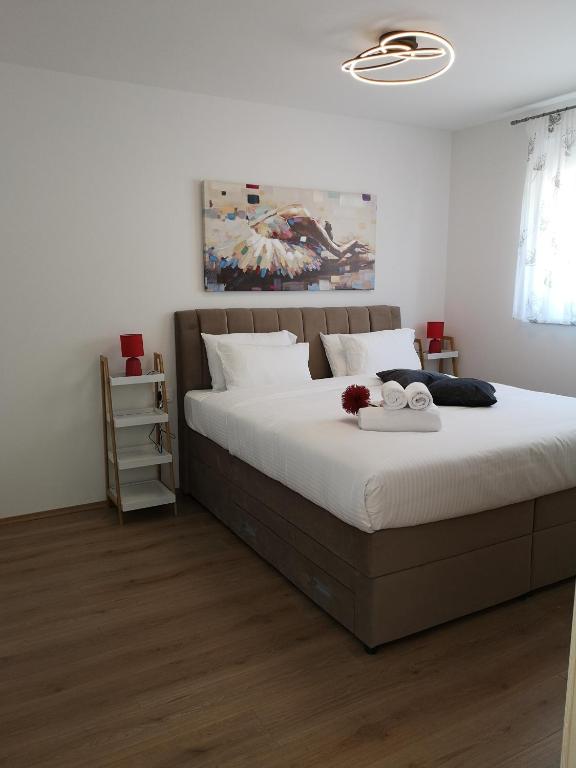 Posteľ alebo postele v izbe v ubytovaní La Villa du Soleil